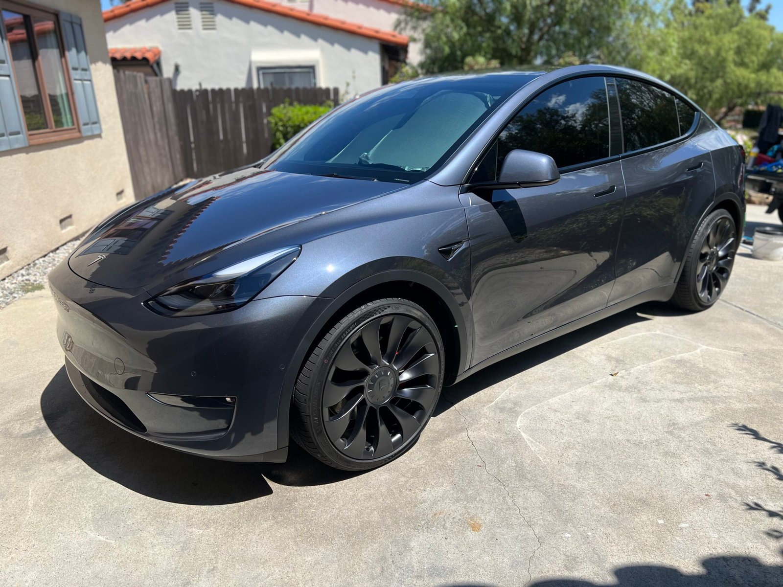 The Gloss Factory Car Care finished window tint installation