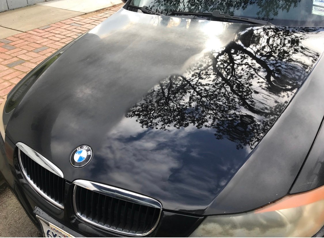 Extreme surface oxidation removal revealing high gloss shine underneath